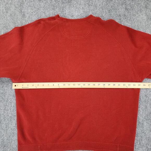 Tommy Bahama Sweater Mens XL Red Gray Reversible Long Sleeve Island Zone Flip - Picture 4 of 16